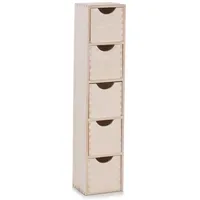 Zeller Present Schubladenelement, 5-er - B/H/T ca. 12,00x60,00x13,00