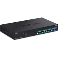 TRENDNET TPE Rackmount Gigabit Smart Switch, 8x RJ-45, 2x