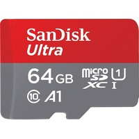 SanDisk Ultra microSDHC 64GB 140MB/s.Adapt.SDSQUAB-064G-GN6IA
