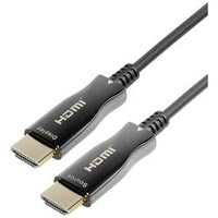 Transmedia Maxtrack HDMI 2.0, LWL Glasfaserkabel mit Ethernet 4K