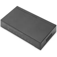 Digitus 8-Port Gigabit Switch, Desktop, nmanaged, etallgehäuse