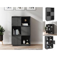 VidaXL Highboard Grau 74x35x117 cm Massivholz Kiefer