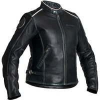 Halvarssons Nyvall, Lederjacke Damen - Schwarz - 40