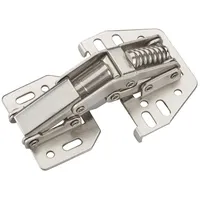 SO-Tech - junker Aufschraubscharnier 90° mit Montageanschlag (Stahl, vernickelt,