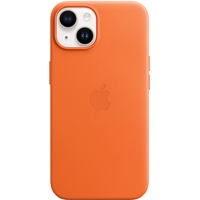 Apple iPhone 14 Leather Case with MagSafe - Orange