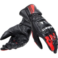 Dainese Druid 4 Motorradhandschuhe, Schwarz/Rot/Weiß XL