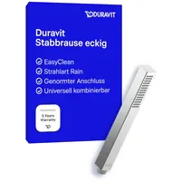Duravit Stabbrause 212mm, Anschl.-G. G 1/2, eckig, chrom