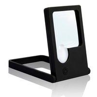 Eyepower LED-Taschenlupe Leselupe Lupe Klapplupe mit Standfuß 2 LED