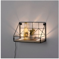 Just light. LED-Wandleuchte »BOARD«, mit Holzregalboden, 30x15cm