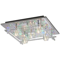 Just light. LED-Deckenleuchte Kemal 2.0, chrom mit RGB,