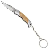 Budoten Haller Unisex – Erwachsene Messer Mini-Taschenmesser Olivenholz, braun,