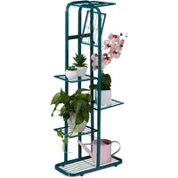 Relaxdays Blumentreppe Metall, 6-stufige Blumenetagere, außen & innen, HBT