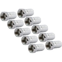 Schwaiger -FST8010 531- F-Aufdrehstecker 10-er Set/ 8 mm Durchmesser/für