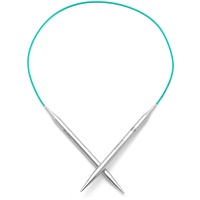 KnitPro The Mindful Collection Kreise, 25 cm, KP36043, Silberfarben,