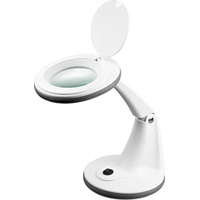 Goobay 60366 LED Lupenleuchte/Lupenlampe mit Standfuß/Standlupe mit Licht /