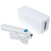Perel Steckdosenleiste, mit Kabelbox, - STECKER-TYP E, (FRANZÖSISCHES SYSTEM)