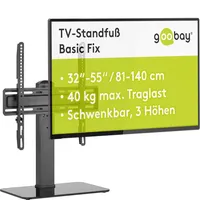 Goobay TV-Standfuß Basic Fix - Halterung für Fernseher und