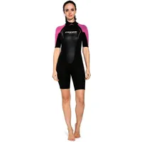 Cressi ALTUM Lady 3MM Shorty Wetsuit Black/PINK S/2