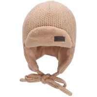 Sterntaler Fliegermütze Strickoptik beige 47 cm