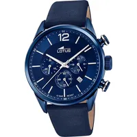 Lotus Herren Uhr 18681/1 Armbanduhr blau Analog Sport Khrono