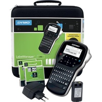 Dymo LabelManager 280 Wiederaufladbares Handheld-Etikettendrucker-Set, QWERTY-Tastatur, mit 2 Rollen