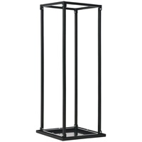 VidaXL Brennholzregal mit Boden Schwarz 37 x 37 x