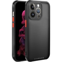 Vivanco Frosted Cover für Apple iPhone 14 Pro (Schwarz,