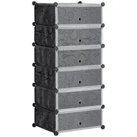 Homcom Schuhregal 36,5 x 108 x 49 cm schwarz/weiß