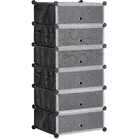 Homcom Schuhregal 36,5 x 108 x 49 cm schwarz/weiß