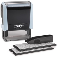 Trodat Printy 4912 Stempelset in Pastell Blau zum Selbersetzen