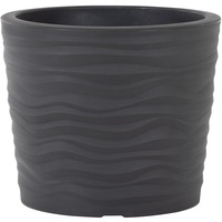 Siena Garden Pflanzgefäß Eco Madrid Schwarz Ø 50x42 cm