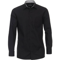 CasaModa Businesshemd Casamoda Businesshemd uni schwarz 48