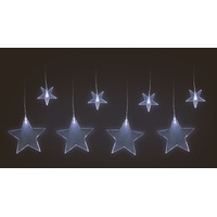 Spetebo Led Sternenvorhang kalt weiß - 100 cm -