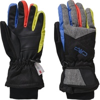 CMP - Kinder-Skihandschuhe, Black-Royal-Limeade, 6