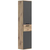 Xonox.home Hochschrank Mason Grau 37 cm zweitürig