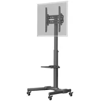 Goobay Basic TV-Rollständer 67,7 cm Schwarz Stahl