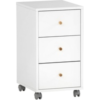 Schildmeyer MÖBELPARTNER 500 Rollcontainer weiß 3 Auszüge 32,6 x