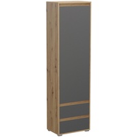 Xonox home Garderobenschrank Torino 54x190x35 cm in Front grau