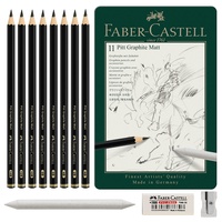 Faber-Castell 115220 - Bleistifte Set Pitt Graphite Matt 11-teilig,
