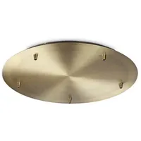 Ideal Lux Standard-Rose, 5 Lichter, messing brüniert, 285665