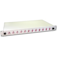 Lightwin LWL Spleissbox, 24 Fasern, 12x DLC Multimode, 50/125μm