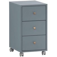 Schildmeyer MÖBELPARTNER 500 Rollcontainer blaugrau 3 Auszüge 32,6 x