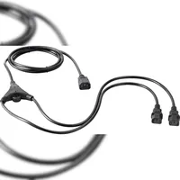 Sygonix Kaltgeräte Y-Kabel 2,35 m Schwarz