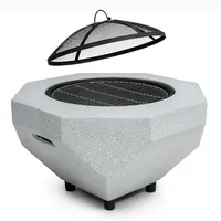 Blumfeldt Diamond Feuerschale mit Grill MGO & Stahlschale inkl.