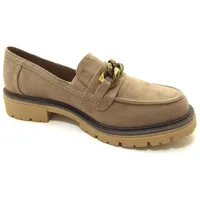 Jana Damen Slipper in Braun, 231 Stone
