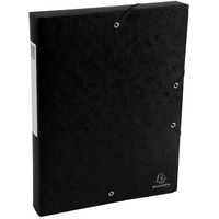 Exacompta 50811E Packung (mit 10 Archivboxen Scotten, mit Gummizugverschluß,