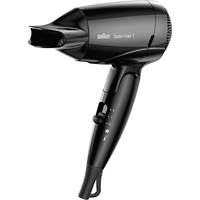 Braun Satin Hair 1 Style&Go HD130, Haartrockner Schwarz