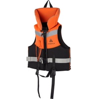 Firefly Kinder Schwimmweste, schwarz Orange/ Silber, S