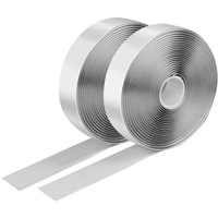 Logilink Selbstklebendes Klettband-Set, weiß, 25 mm breit, Rolle, 5