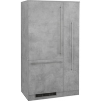 WIHO KÜCHEN Küchenzeile Chicago 90 cm grau